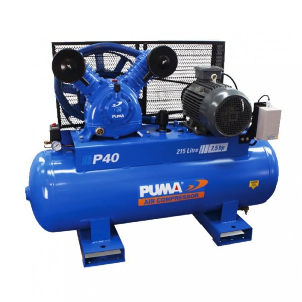 Puma PU P40 415V - 415V 5.5kW 760L/min 215L Electric Motor Air Compressor Three Phase